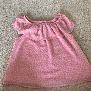 Abercrombie kid’s 13/14 pink floral blouse.